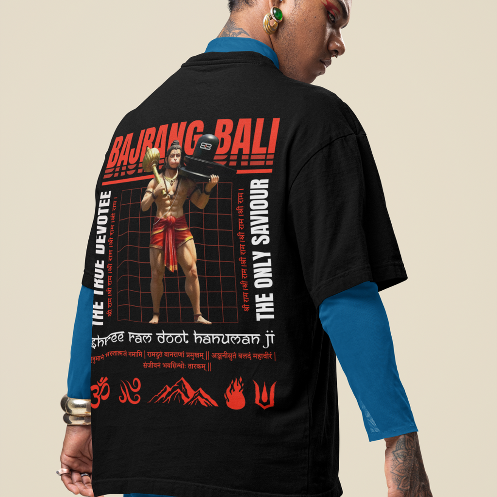 Bajrang Bali Front and Back Tee