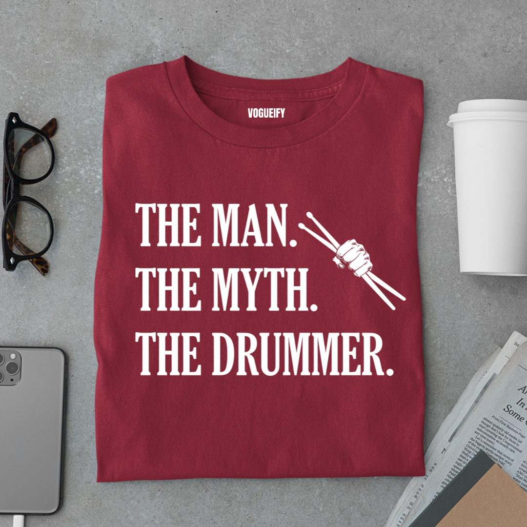Man Myth Drummer Tee
