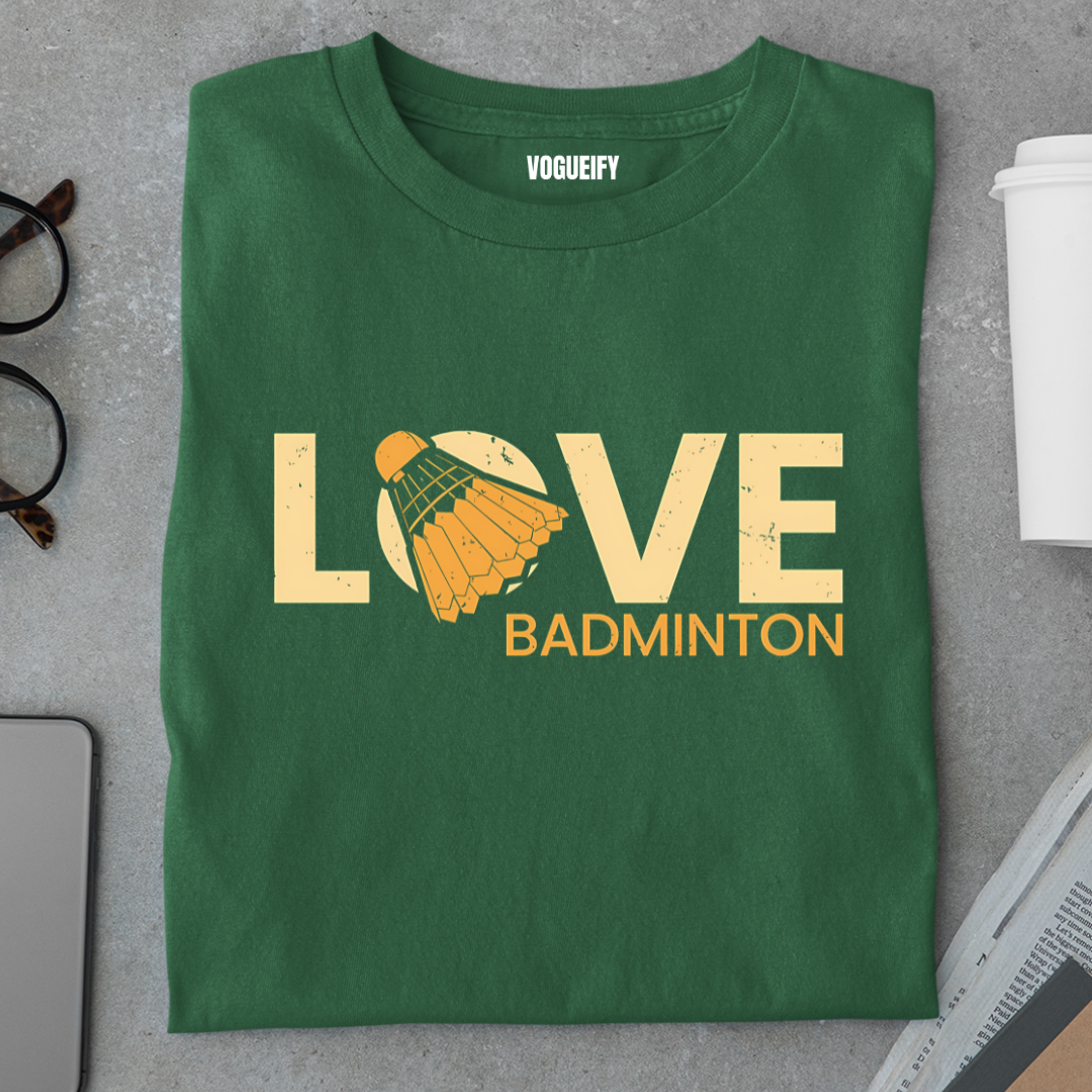 Love Badminton Tee