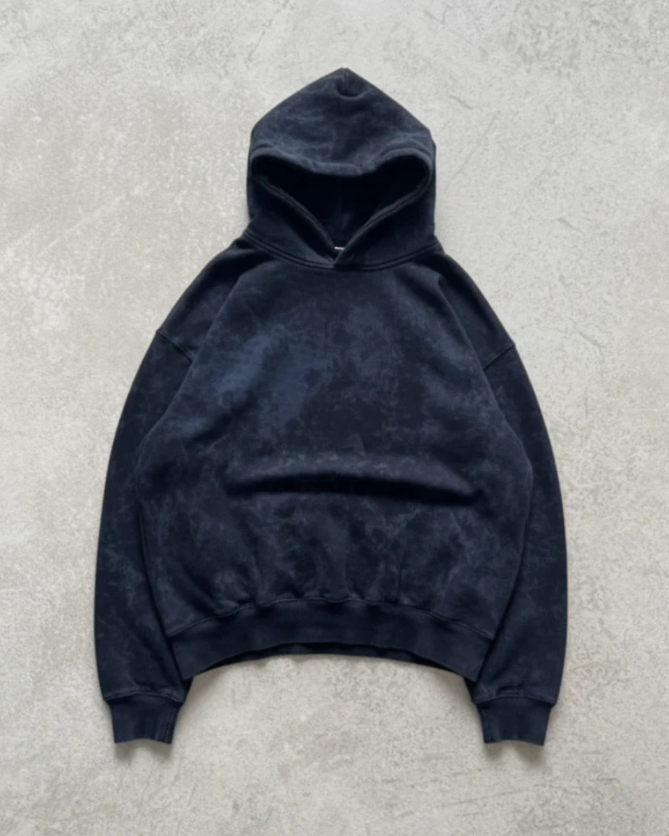 Mystic Indigo Acid Washed Hoodie