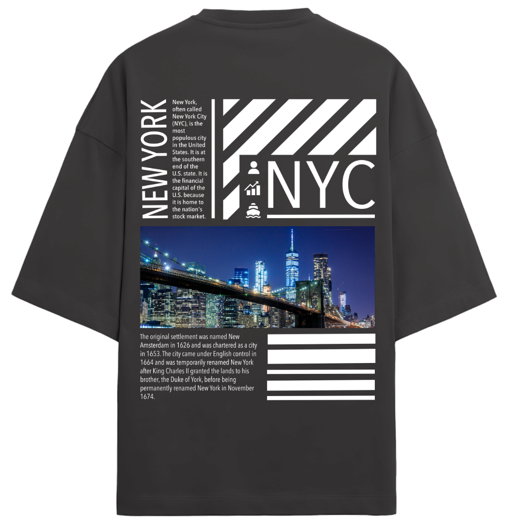 *New York City - Oversized Classic Tee [240GSM]