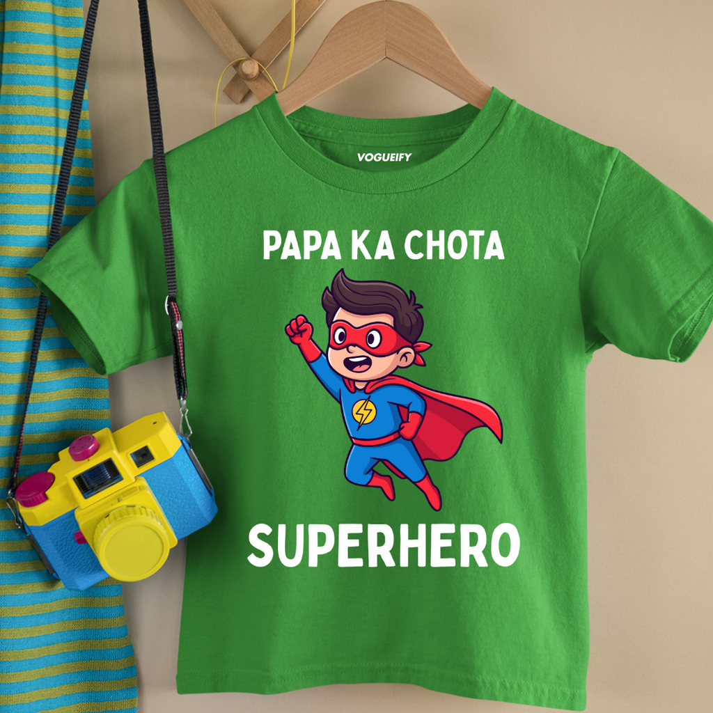 Papa Ka Superhero Kids Tee