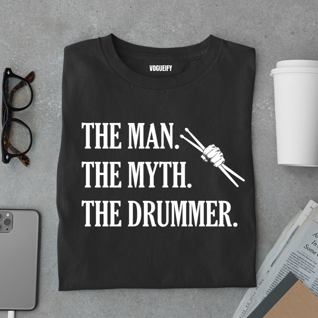 Man Myth Drummer Tee