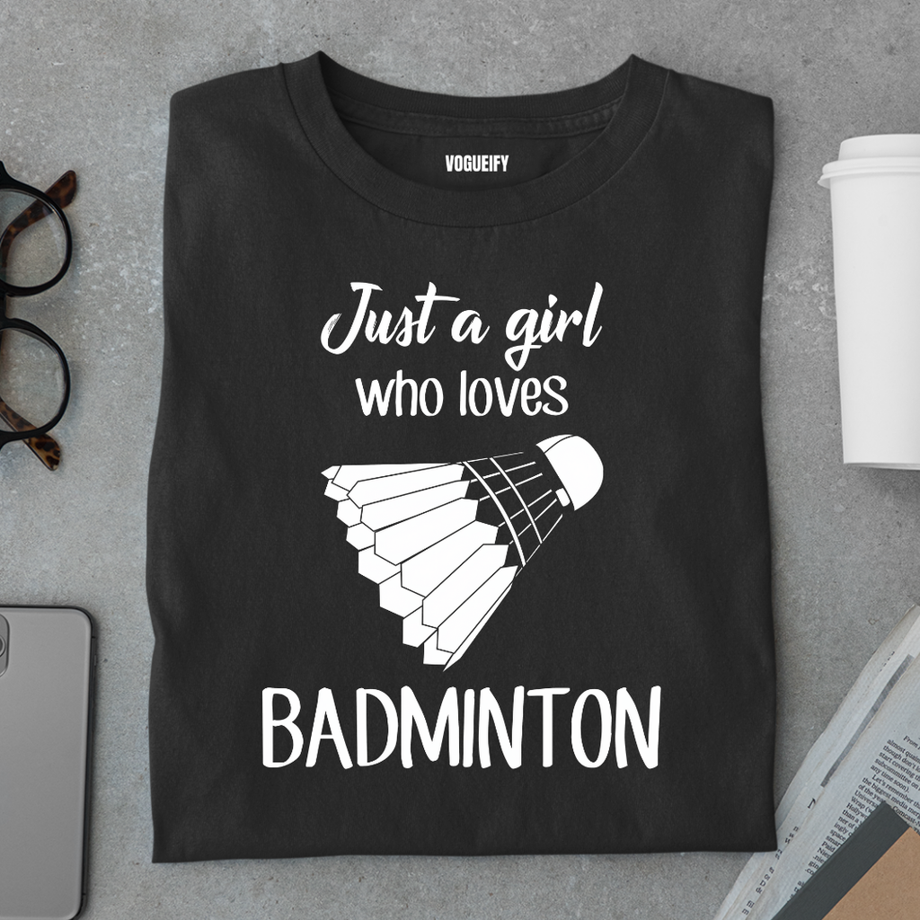 Girl Loves Badminton Tee