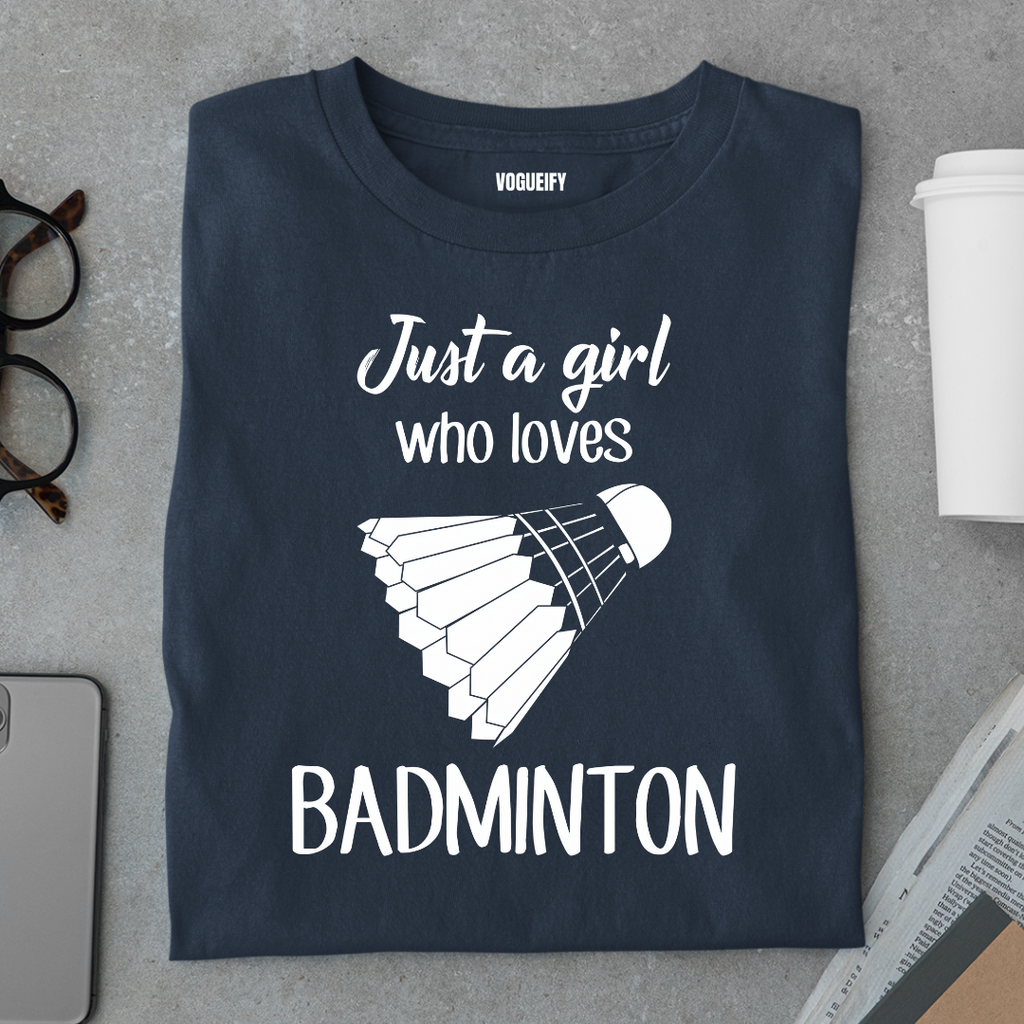 Girl Loves Badminton Tee