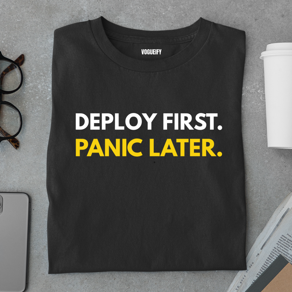 Deploy First Panic Later Tee