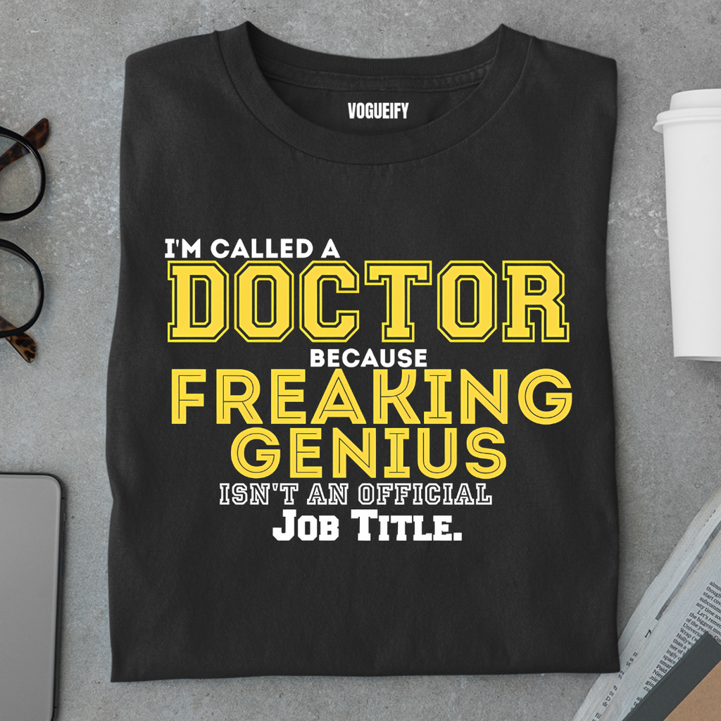 Doctor Because Freaking Genius Isn't a Title Tee