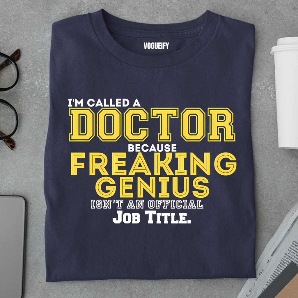 Doctor Because Freaking Genius Isn't a Title Tee