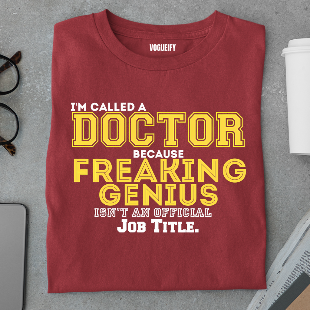 Doctor Because Freaking Genius Isn't a Title Tee