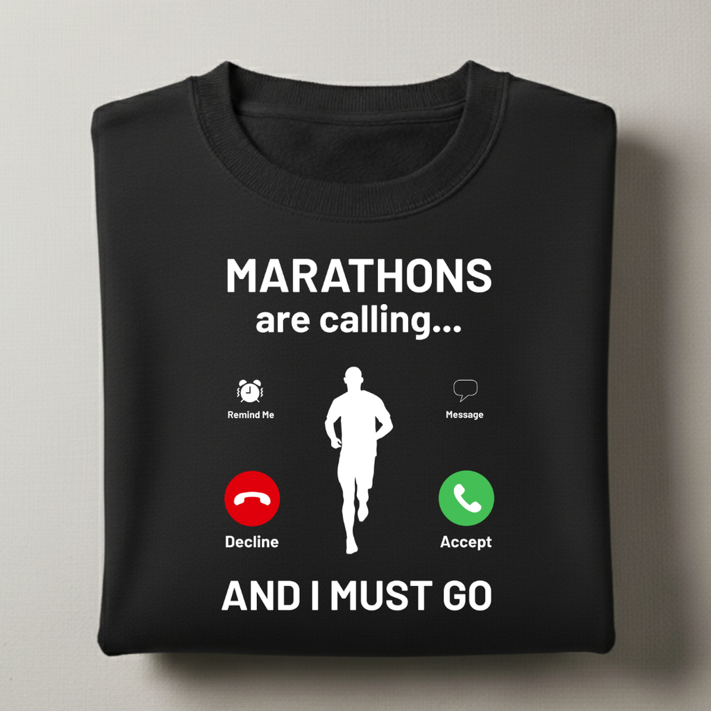 Marathons are Calling Male Sweatshirt