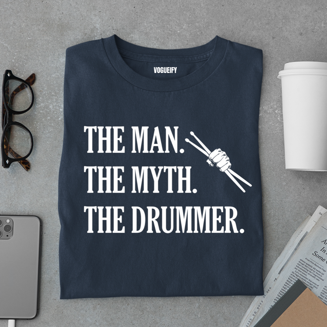 Man Myth Drummer Tee