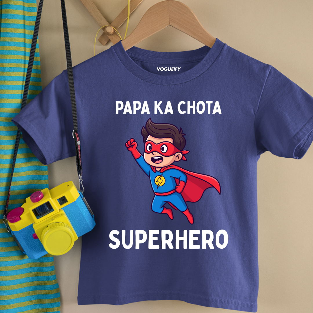 Papa Ka Superhero Kids Tee