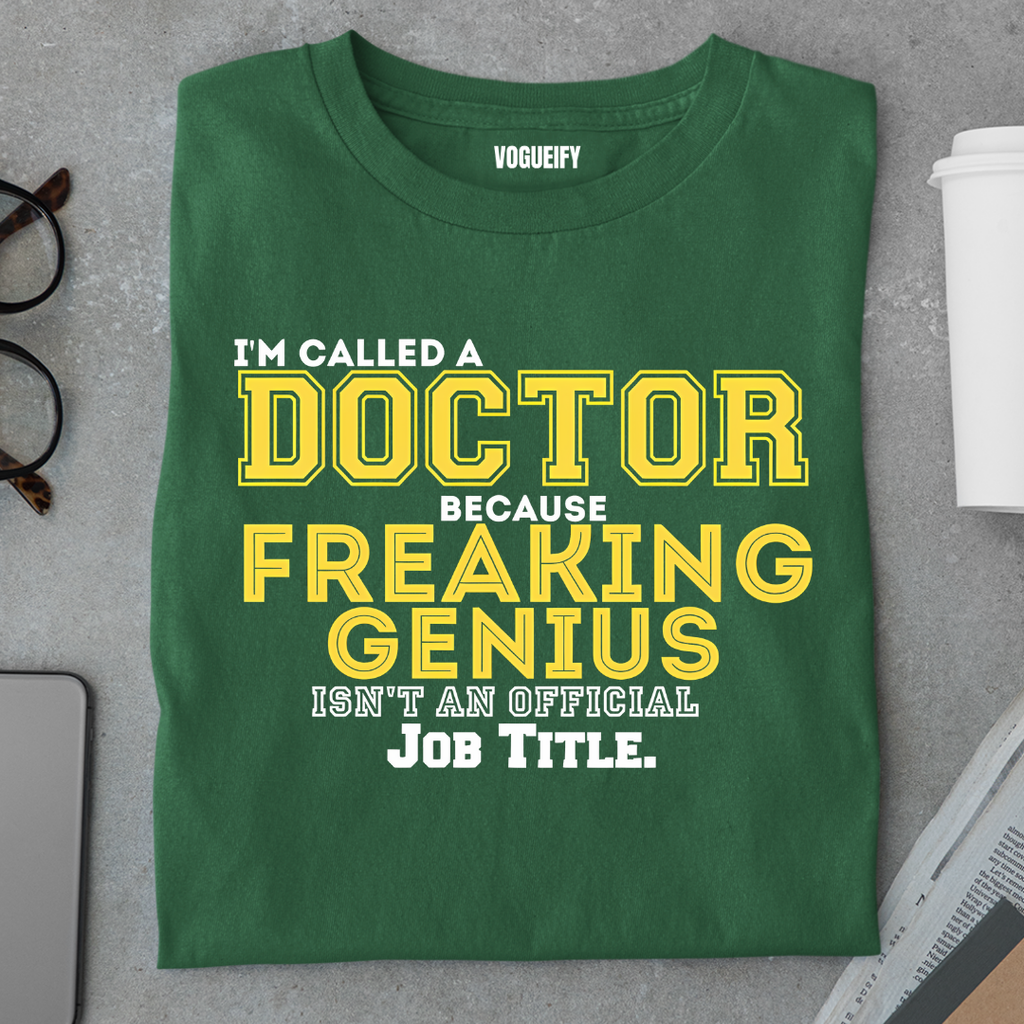 Doctor Because Freaking Genius Isn't a Title Tee