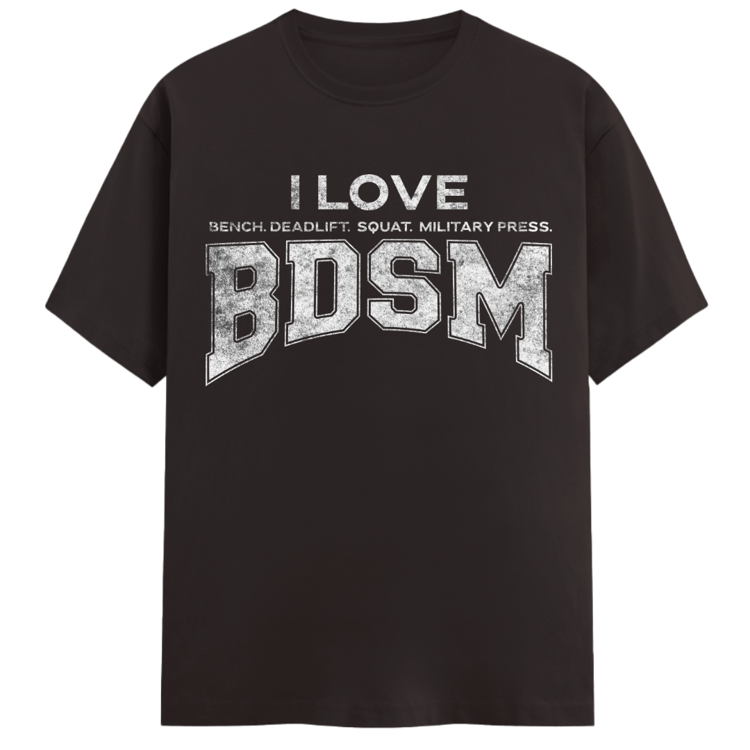 I Love Bench Deadlift Squats - Unisex Regular Fit Tee