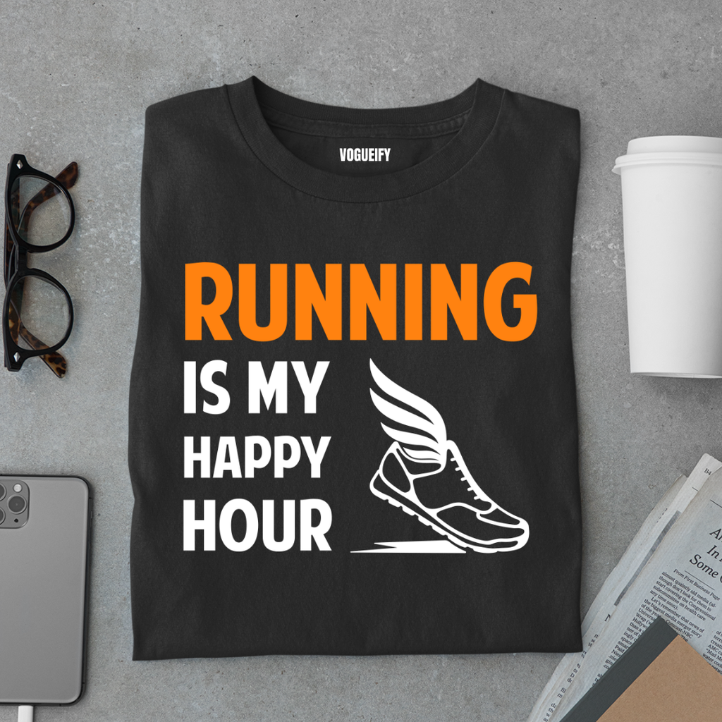 Running My Happy Hour Tee