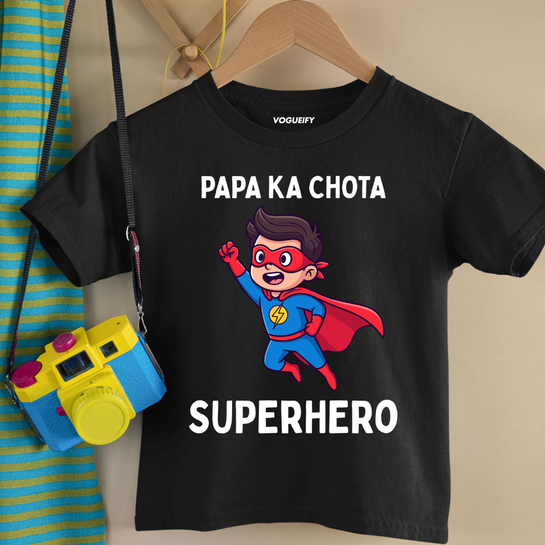 Papa Ka Superhero Kids Tee