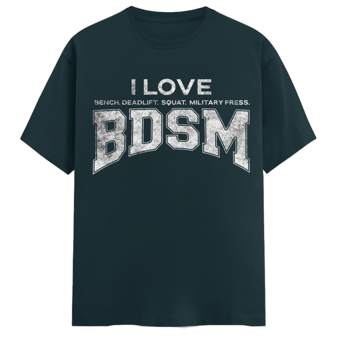 I Love Bench Deadlift Squats - Unisex Regular Fit Tee