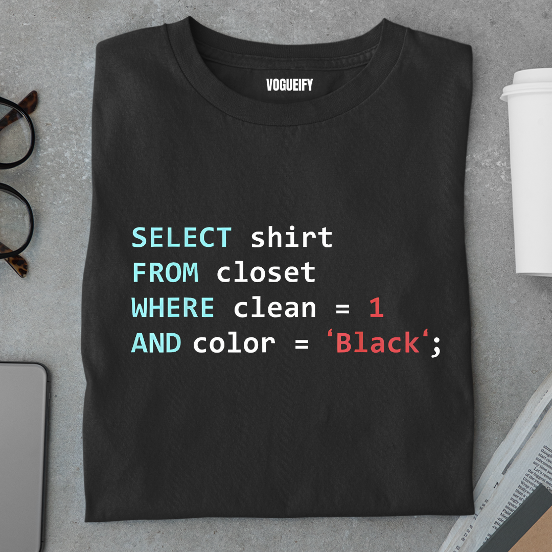 SQL Select Black Tee