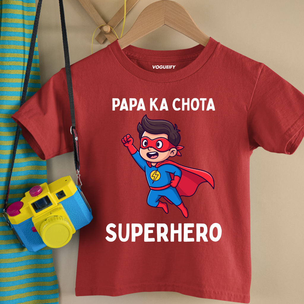Papa Ka Superhero Kids Tee