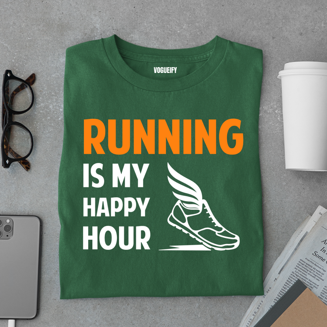 Running My Happy Hour Tee