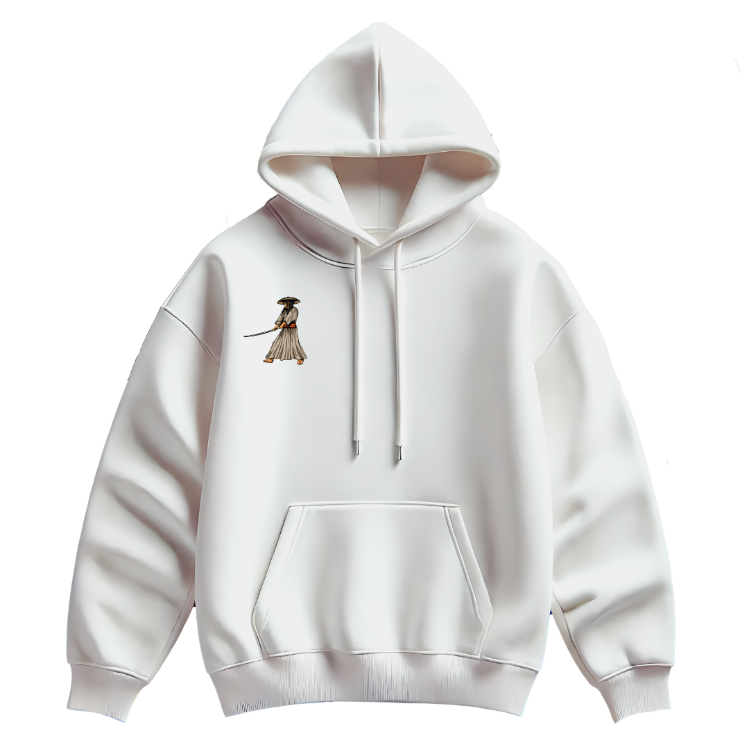 *Samurai - White Unisex Hoodie
