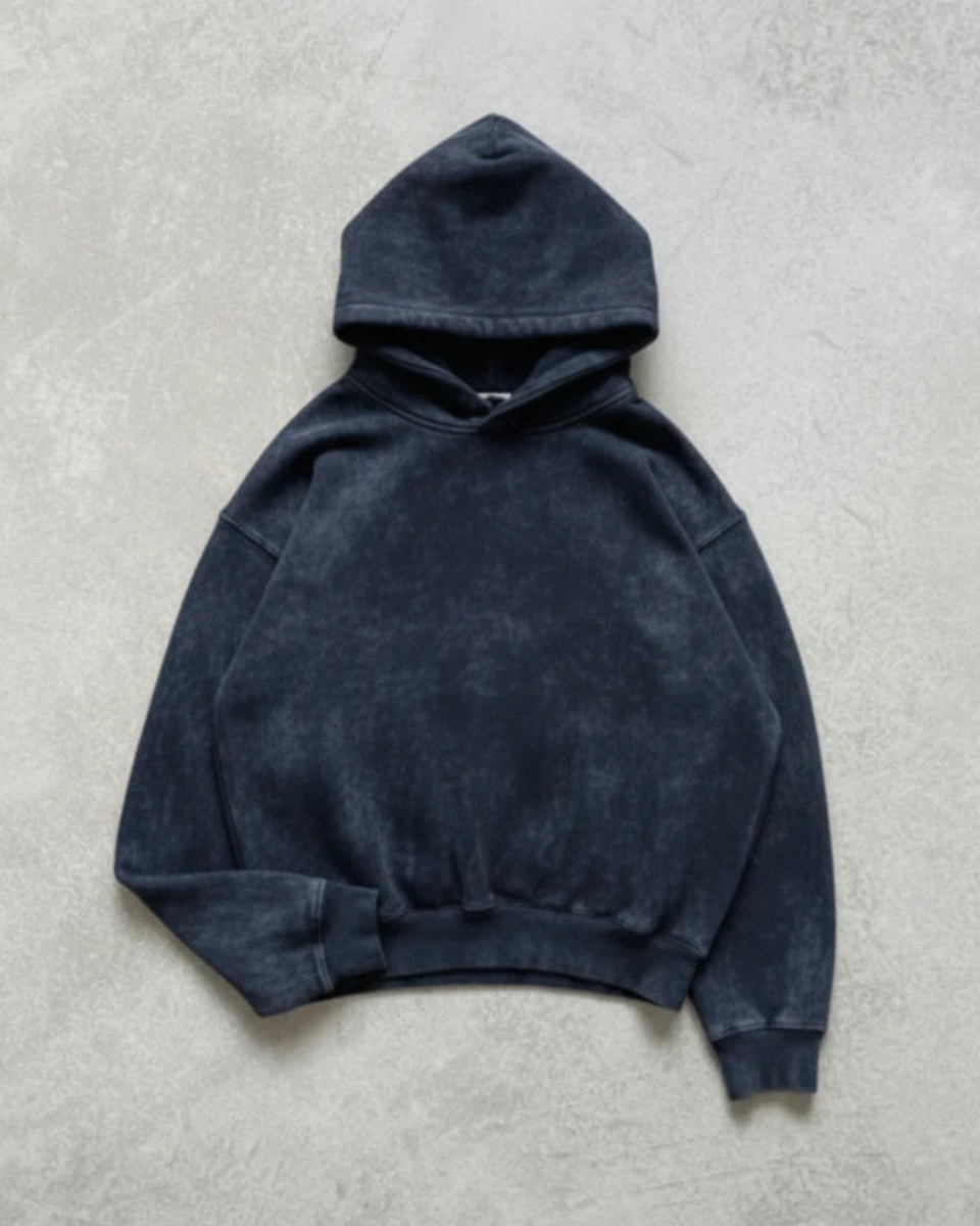 Mystic Indigo Acid Washed Hoodie