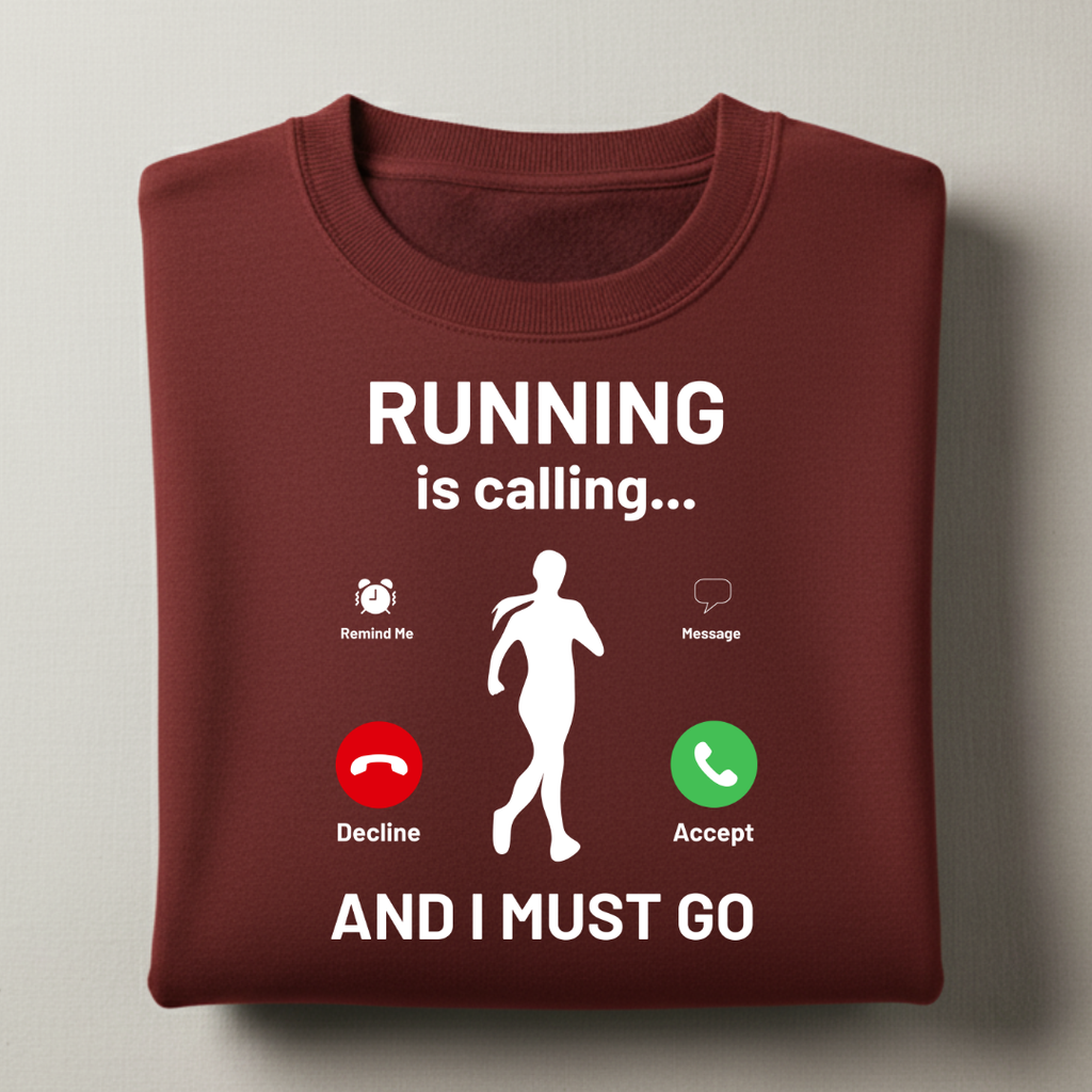 Running is Calling Female Sweatshirt