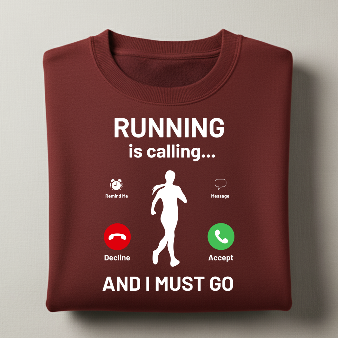 Running is Calling Female Sweatshirt
