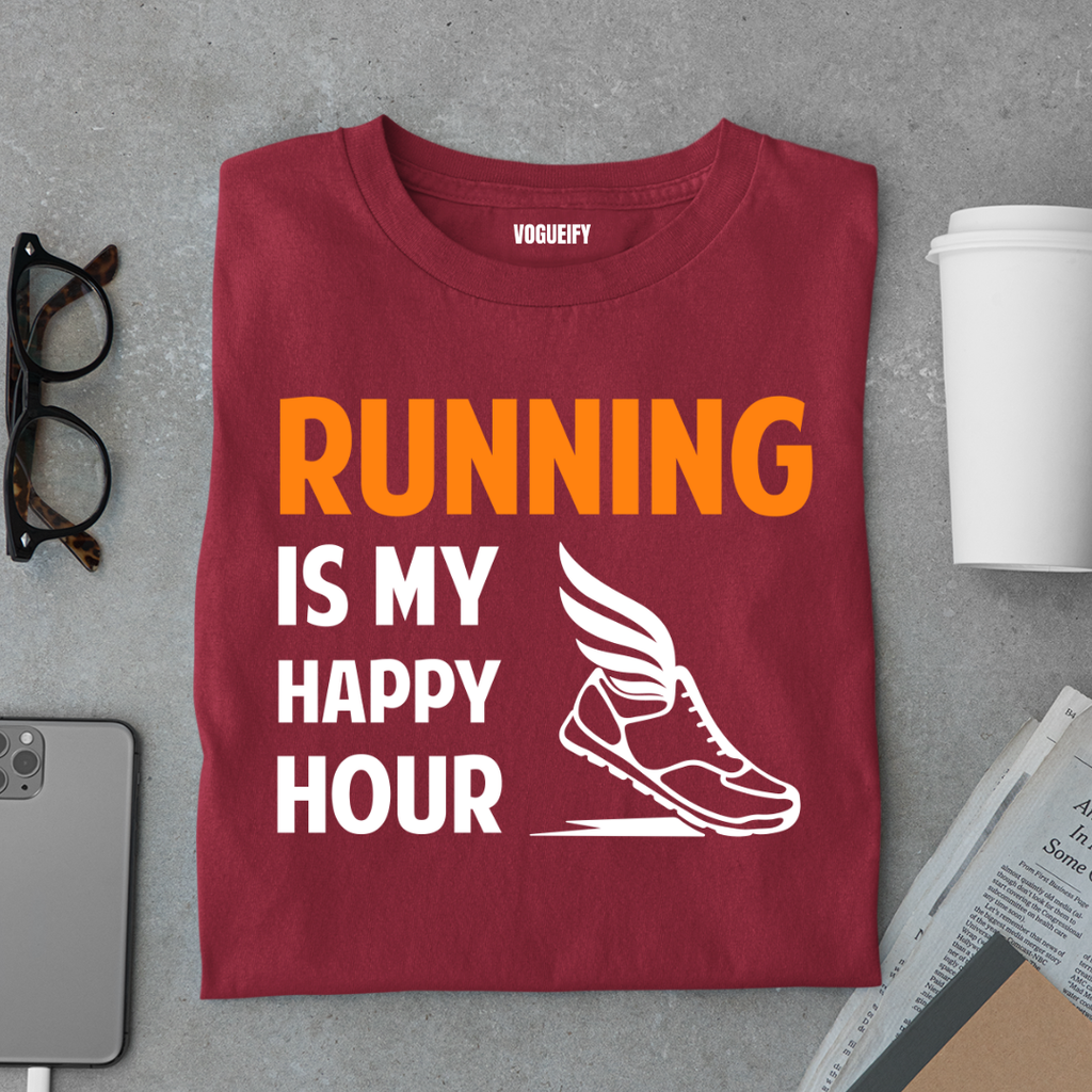Running My Happy Hour Tee