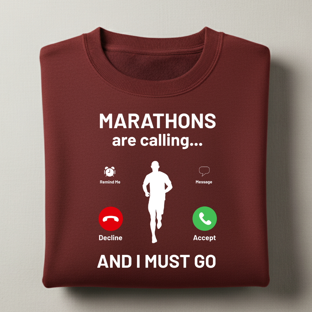 Marathons are Calling Male Sweatshirt