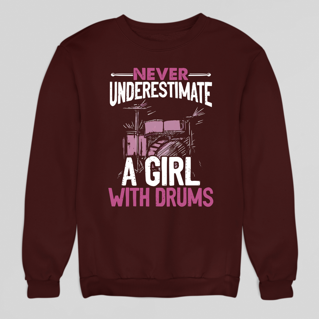 Girl With Drums Sweatshirt