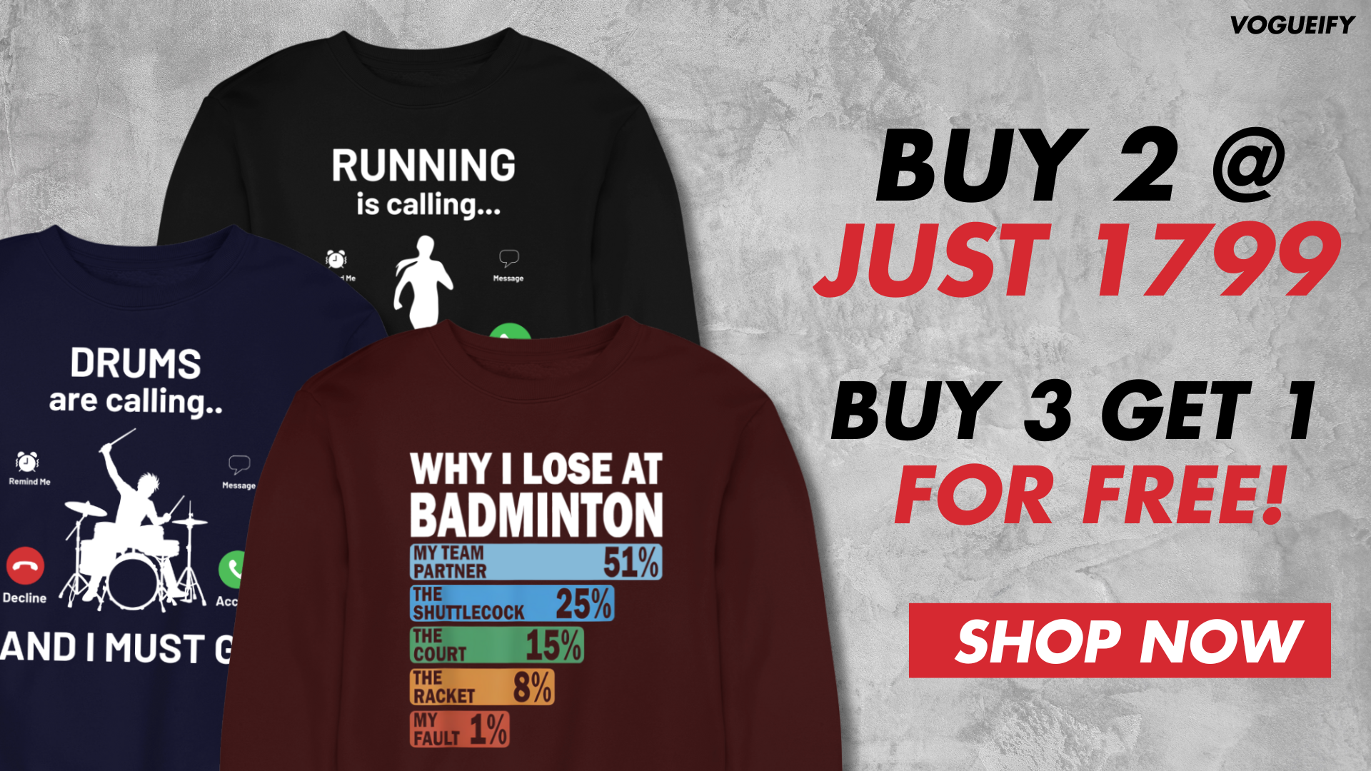 Running Sweatshirts banner