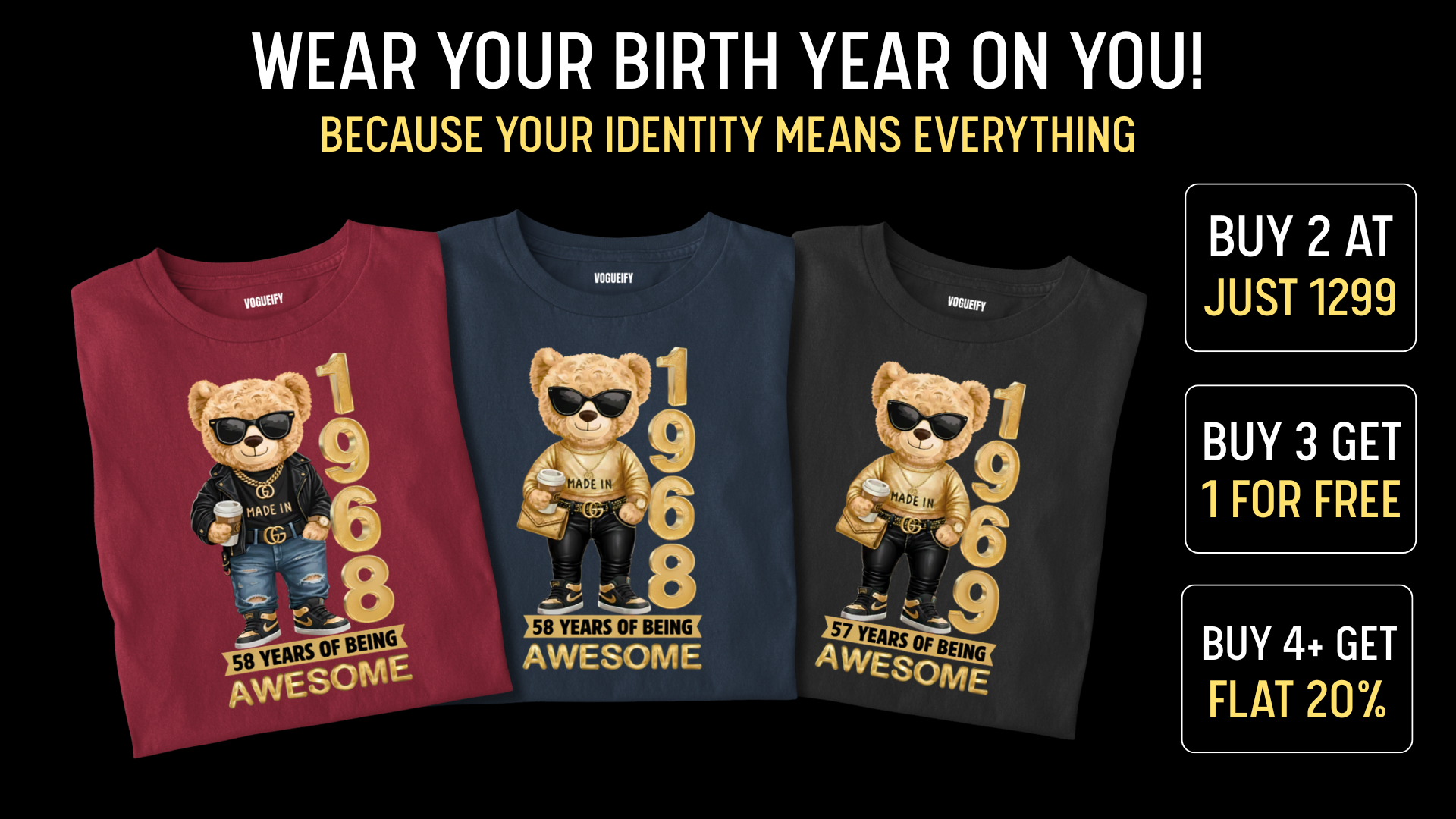 Born to be Awesome Tee banner