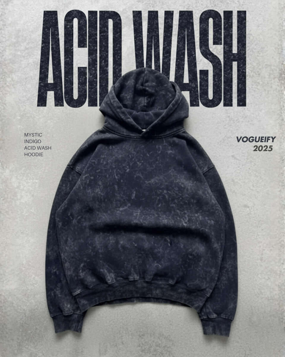 Mystic Indigo Acid Washed Hoodie