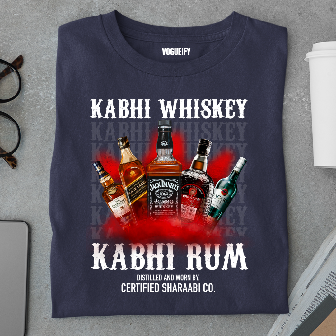 Kabhi Whiskey Kabhi Rum Tee