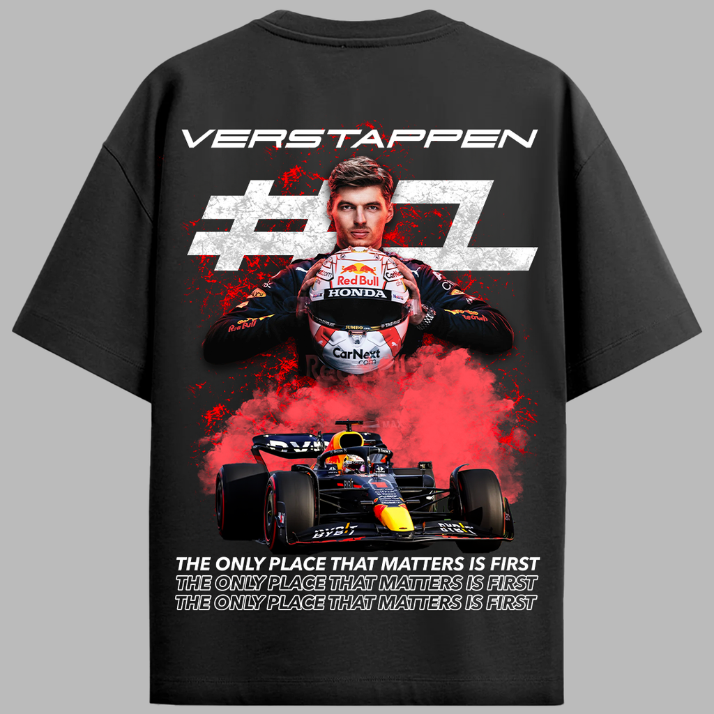 The Only Place That Matters is First Verstappen Unisex Oversized Tee